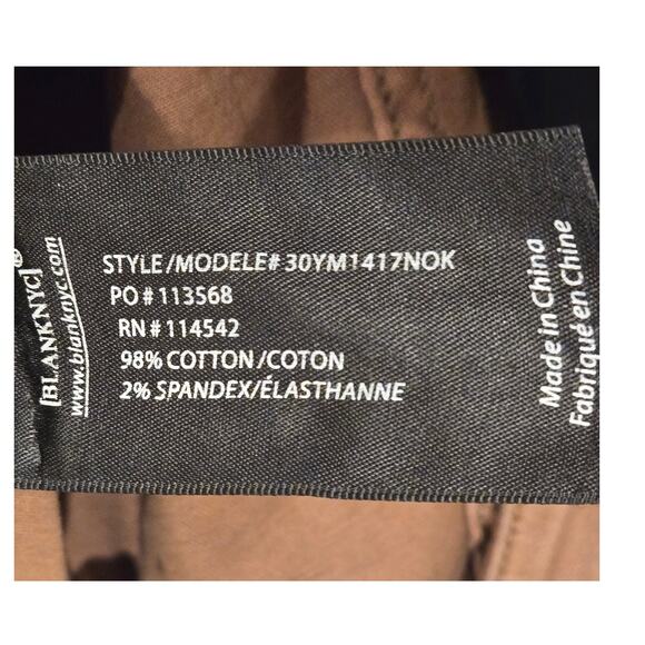 BlankNYC 38 x 33 Wooster Straight Leg Jeans Brown - Picture 8 of 9